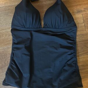 Like New Tommy Bahama Black Halter Swimsuit Top